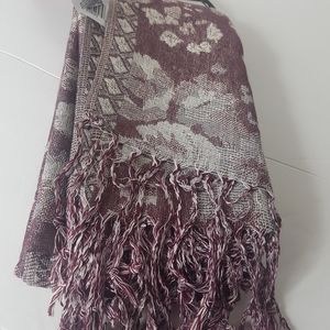 West loop fashionable women's Scarf with fringes